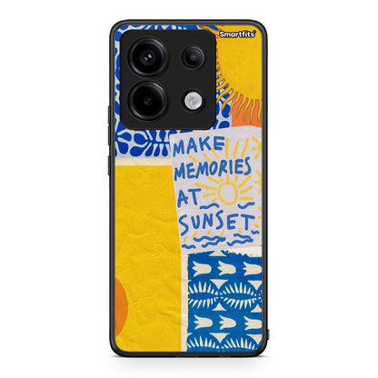Xiaomi Redmi Note 13 Pro 5G Sunset Memories Θήκη από τη Smartfits με σχέδιο στο πίσω μέρος και μαύρο περίβλημα | Smartphone case with colorful back and black bezels by Smartfits