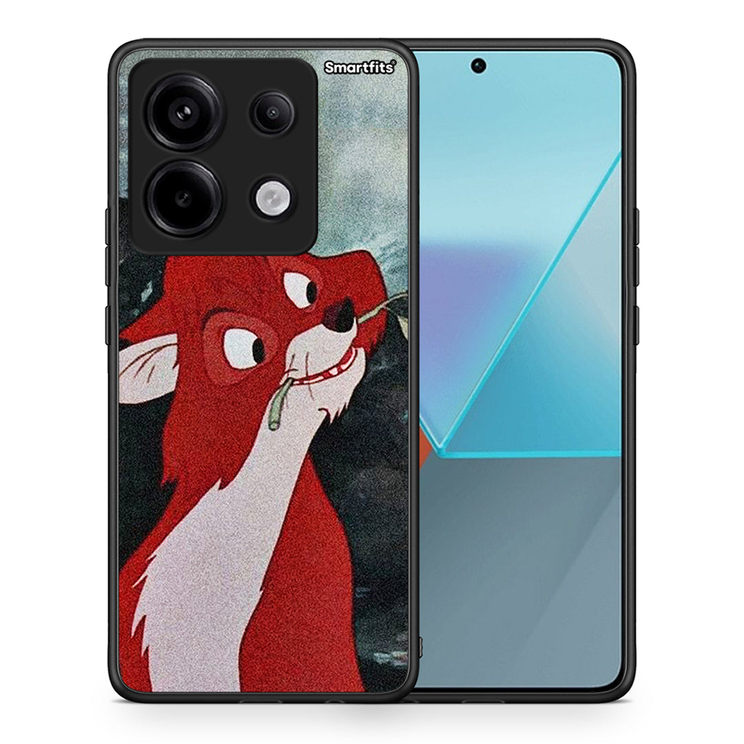 Θήκη Xiaomi Redmi Note 13 Pro 5G Tod And Vixey Love 1 από τη Smartfits με σχέδιο στο πίσω μέρος και μαύρο περίβλημα | Xiaomi Redmi Note 13 Pro 5G Tod And Vixey Love 1 case with colorful back and black bezels