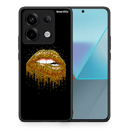 Θήκη Xiaomi Redmi Note 13 Pro 5G Golden Valentine από τη Smartfits με σχέδιο στο πίσω μέρος και μαύρο περίβλημα | Xiaomi Redmi Note 13 Pro 5G Golden Valentine case with colorful back and black bezels