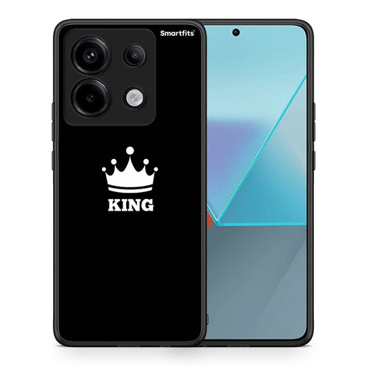 Θήκη Xiaomi Redmi Note 13 Pro 5G King Valentine από τη Smartfits με σχέδιο στο πίσω μέρος και μαύρο περίβλημα | Xiaomi Redmi Note 13 Pro 5G King Valentine case with colorful back and black bezels