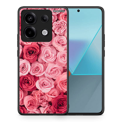 Θήκη Xiaomi Redmi Note 13 Pro 5G RoseGarden Valentine από τη Smartfits με σχέδιο στο πίσω μέρος και μαύρο περίβλημα | Xiaomi Redmi Note 13 Pro 5G RoseGarden Valentine case with colorful back and black bezels