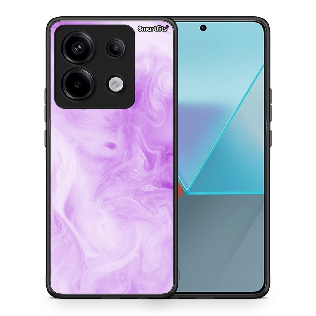 Θήκη Xiaomi Redmi Note 13 Pro 5G Lavender Watercolor από τη Smartfits με σχέδιο στο πίσω μέρος και μαύρο περίβλημα | Xiaomi Redmi Note 13 Pro 5G Lavender Watercolor case with colorful back and black bezels