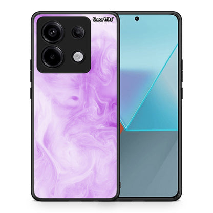 Θήκη Xiaomi Redmi Note 13 Pro 5G Lavender Watercolor από τη Smartfits με σχέδιο στο πίσω μέρος και μαύρο περίβλημα | Xiaomi Redmi Note 13 Pro 5G Lavender Watercolor case with colorful back and black bezels