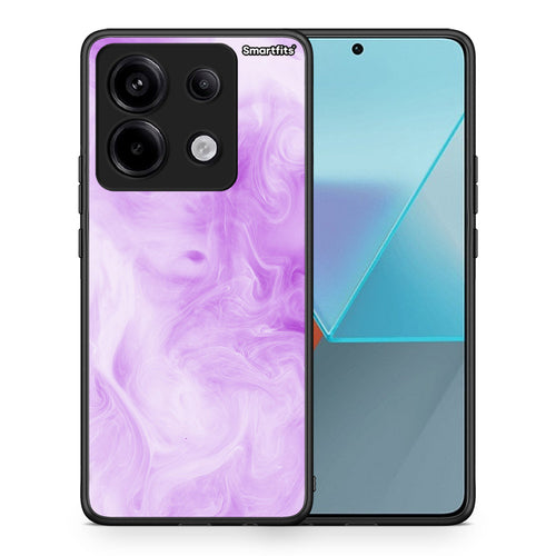 Θήκη Xiaomi Redmi Note 13 Pro 5G Lavender Watercolor από τη Smartfits με σχέδιο στο πίσω μέρος και μαύρο περίβλημα | Xiaomi Redmi Note 13 Pro 5G Lavender Watercolor case with colorful back and black bezels