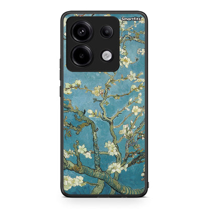 Xiaomi Redmi Note 13 Pro 5G White Blossoms θήκη από τη Smartfits με σχέδιο στο πίσω μέρος και μαύρο περίβλημα | Smartphone case with colorful back and black bezels by Smartfits