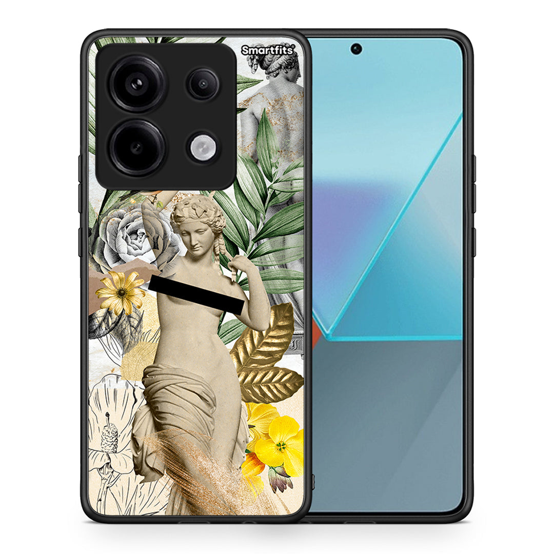 Θήκη Xiaomi Redmi Note 13 Pro 5G Woman Statue από τη Smartfits με σχέδιο στο πίσω μέρος και μαύρο περίβλημα | Xiaomi Redmi Note 13 Pro 5G Woman Statue case with colorful back and black bezels