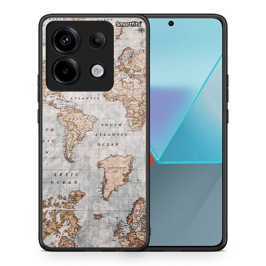 World Map - Xiaomi Redmi Note 13 Pro 5G θήκη