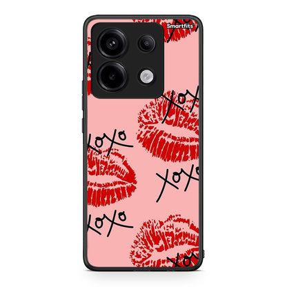 Xiaomi Redmi Note 13 Pro 5G XOXO Lips θήκη από τη Smartfits με σχέδιο στο πίσω μέρος και μαύρο περίβλημα | Smartphone case with colorful back and black bezels by Smartfits