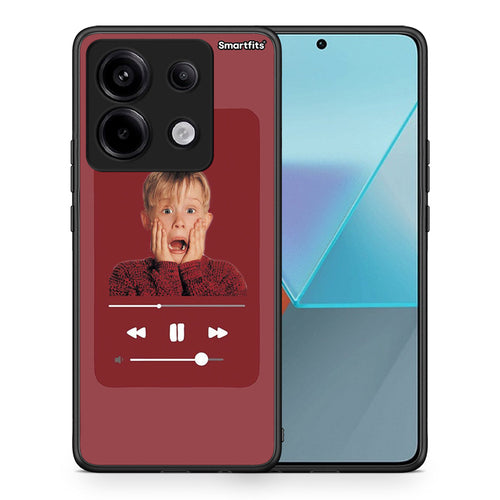 Θήκη Xiaomi Redmi Note 13 Pro 5G Xmas Alone Music από τη Smartfits με σχέδιο στο πίσω μέρος και μαύρο περίβλημα | Xiaomi Redmi Note 13 Pro 5G Xmas Alone Music case with colorful back and black bezels