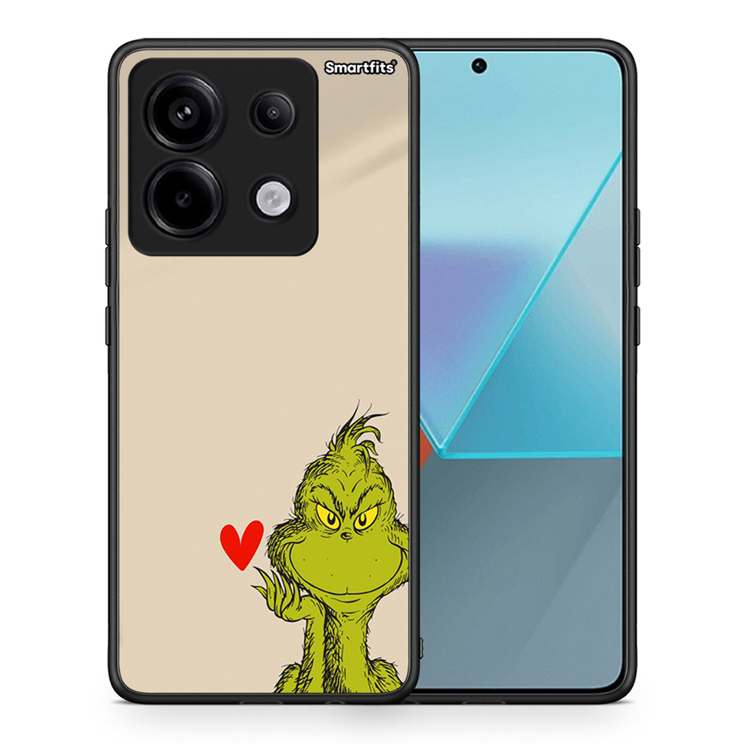 Θήκη Xiaomi Redmi Note 13 Pro 5G Xmas Grinch από τη Smartfits με σχέδιο στο πίσω μέρος και μαύρο περίβλημα | Xiaomi Redmi Note 13 Pro 5G Xmas Grinch case with colorful back and black bezels