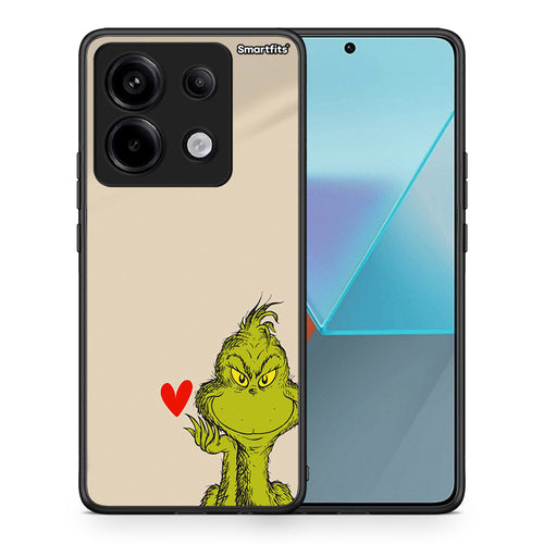 Θήκη Xiaomi Redmi Note 13 Pro 5G Xmas Grinch από τη Smartfits με σχέδιο στο πίσω μέρος και μαύρο περίβλημα | Xiaomi Redmi Note 13 Pro 5G Xmas Grinch case with colorful back and black bezels