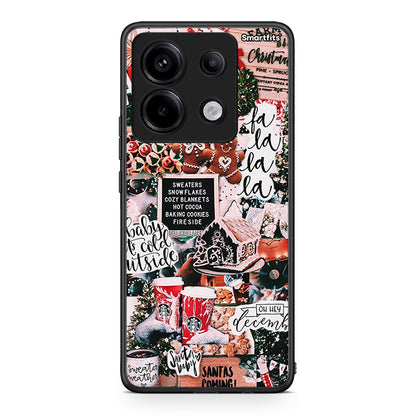 Xiaomi Redmi Note 13 Pro 5G Xmas Habbits θήκη από τη Smartfits με σχέδιο στο πίσω μέρος και μαύρο περίβλημα | Smartphone case with colorful back and black bezels by Smartfits