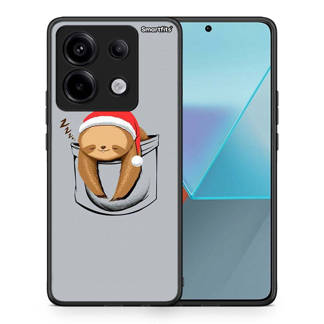Θήκη Xiaomi Redmi Note 13 Pro 5G Xmas Zzzz από τη Smartfits με σχέδιο στο πίσω μέρος και μαύρο περίβλημα | Xiaomi Redmi Note 13 Pro 5G Xmas Zzzz case with colorful back and black bezels