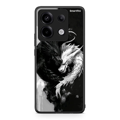 Xiaomi Redmi Note 13 Pro 5G Yin Yang Θήκη από τη Smartfits με σχέδιο στο πίσω μέρος και μαύρο περίβλημα | Smartphone case with colorful back and black bezels by Smartfits