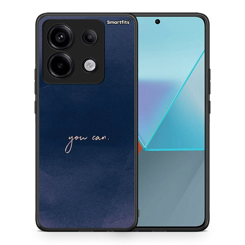 Θήκη Xiaomi Redmi Note 13 Pro 5G You Can από τη Smartfits με σχέδιο στο πίσω μέρος και μαύρο περίβλημα | Xiaomi Redmi Note 13 Pro 5G You Can case with colorful back and black bezels