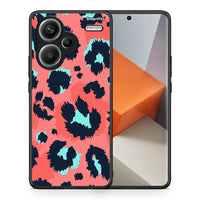 Thumbnail for Θήκη Xiaomi Redmi Note 13 Pro Plus 5G Pink Leopard Animal από τη Smartfits με σχέδιο στο πίσω μέρος και μαύρο περίβλημα | Xiaomi Redmi Note 13 Pro Plus 5G Pink Leopard Animal case with colorful back and black bezels