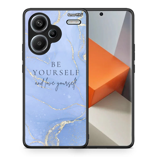 Θήκη Xiaomi Redmi Note 13 Pro Plus 5G Be Yourself από τη Smartfits με σχέδιο στο πίσω μέρος και μαύρο περίβλημα | Xiaomi Redmi Note 13 Pro Plus 5G Be Yourself case with colorful back and black bezels