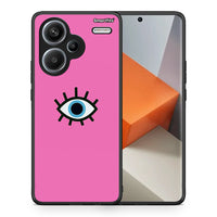 Thumbnail for Θήκη Xiaomi Redmi Note 13 Pro Plus 5G Blue Eye Pink από τη Smartfits με σχέδιο στο πίσω μέρος και μαύρο περίβλημα | Xiaomi Redmi Note 13 Pro Plus 5G Blue Eye Pink case with colorful back and black bezels
