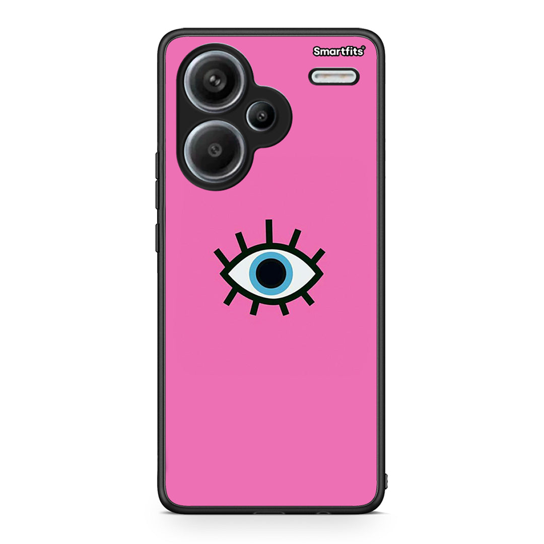 Xiaomi Redmi Note 13 Pro Plus 5G Blue Eye Pink θήκη από τη Smartfits με σχέδιο στο πίσω μέρος και μαύρο περίβλημα | Smartphone case with colorful back and black bezels by Smartfits