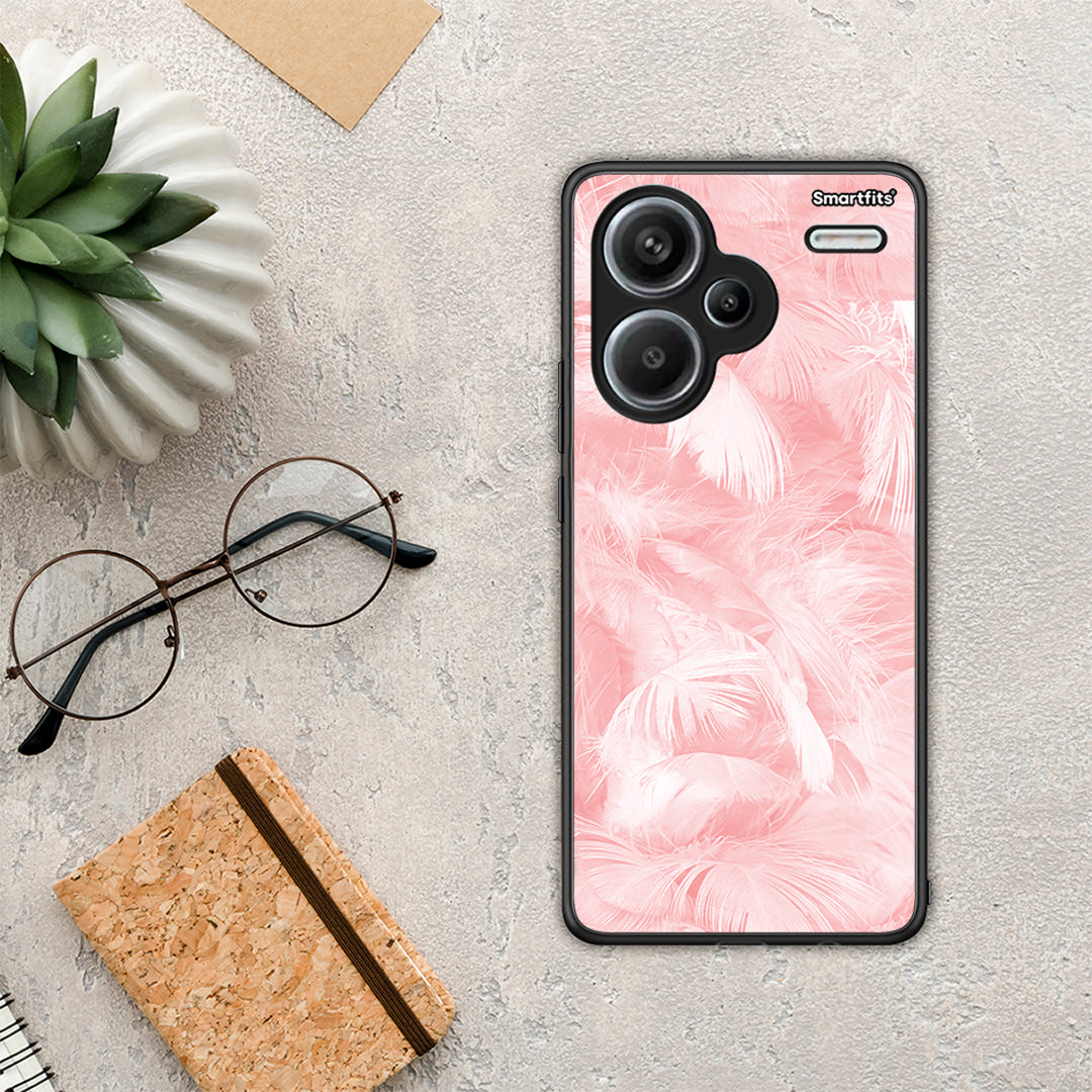 Boho Pink Feather - Xiaomi Redmi Note 13 Pro Plus 5G θήκη