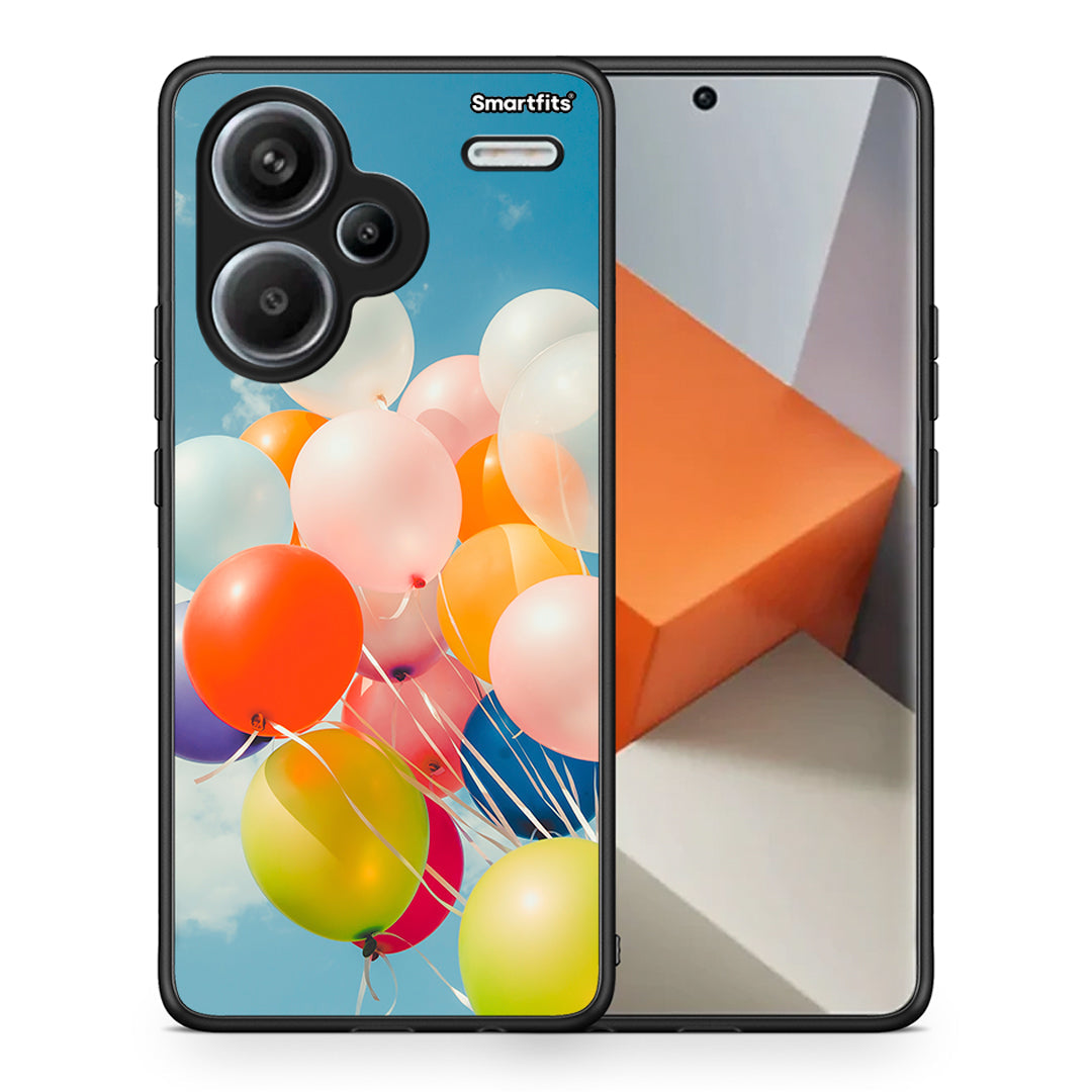 Θήκη Xiaomi Redmi Note 13 Pro Plus 5G Colorful Balloons από τη Smartfits με σχέδιο στο πίσω μέρος και μαύρο περίβλημα | Xiaomi Redmi Note 13 Pro Plus 5G Colorful Balloons case with colorful back and black bezels