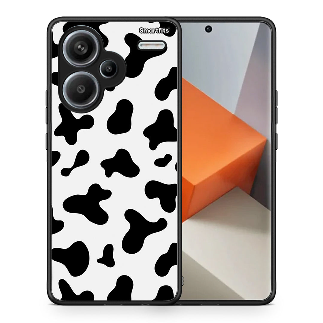 Θήκη Xiaomi Redmi Note 13 Pro Plus 5G Cow Print από τη Smartfits με σχέδιο στο πίσω μέρος και μαύρο περίβλημα | Xiaomi Redmi Note 13 Pro Plus 5G Cow Print case with colorful back and black bezels