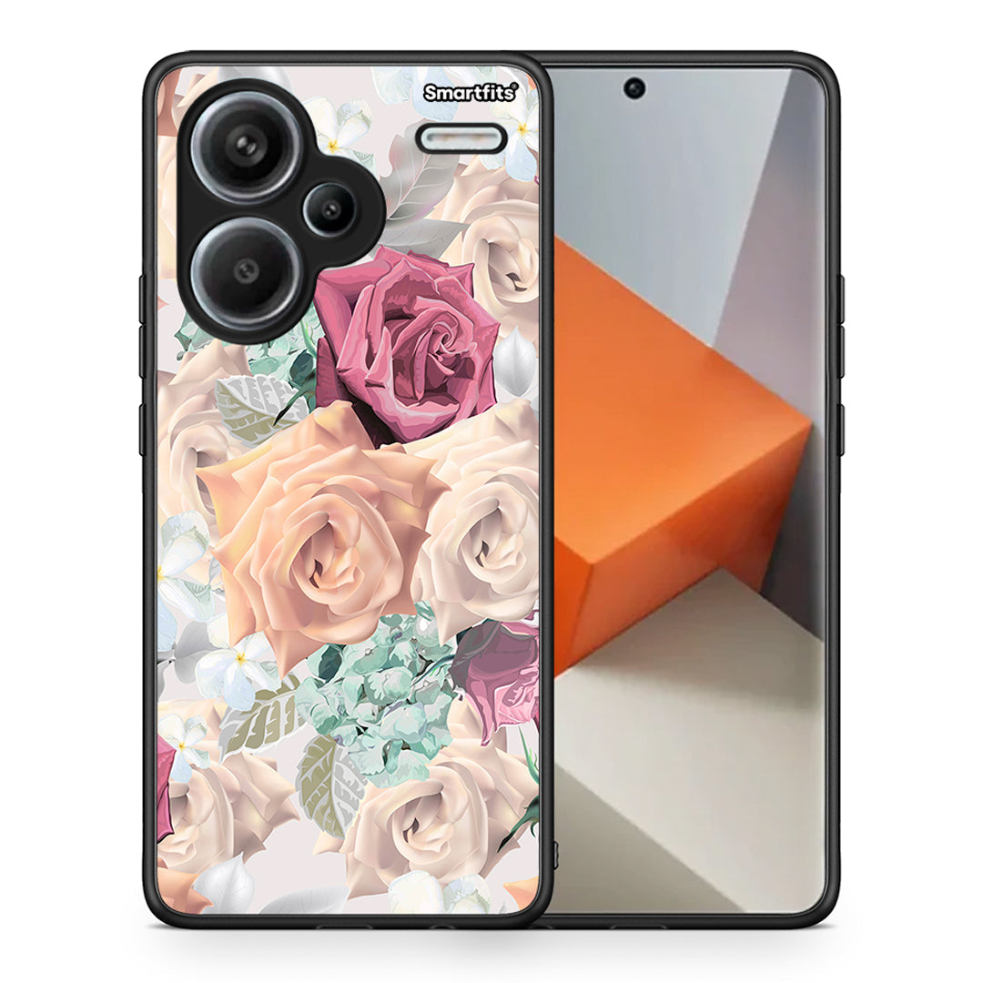 Θήκη Xiaomi Redmi Note 13 Pro Plus 5G Bouquet Floral από τη Smartfits με σχέδιο στο πίσω μέρος και μαύρο περίβλημα | Xiaomi Redmi Note 13 Pro Plus 5G Bouquet Floral case with colorful back and black bezels