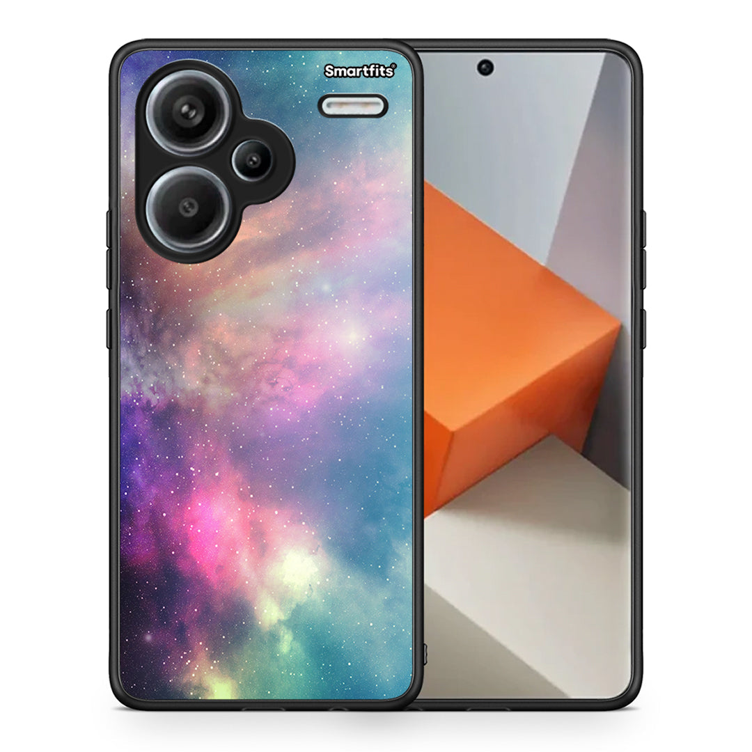 Θήκη Xiaomi Redmi Note 13 Pro Plus 5G Rainbow Galaxy από τη Smartfits με σχέδιο στο πίσω μέρος και μαύρο περίβλημα | Xiaomi Redmi Note 13 Pro Plus 5G Rainbow Galaxy case with colorful back and black bezels