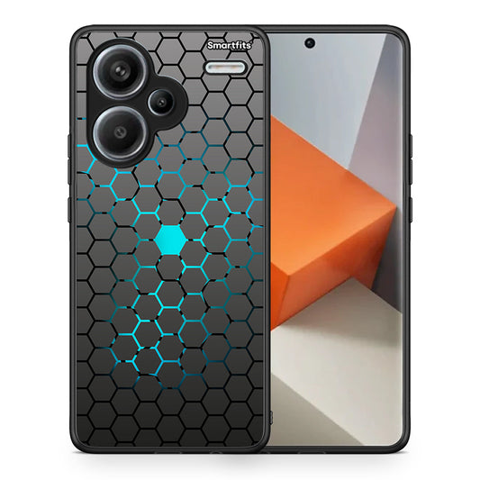 Θήκη Xiaomi Redmi Note 13 Pro Plus 5G Hexagonal Geometric από τη Smartfits με σχέδιο στο πίσω μέρος και μαύρο περίβλημα | Xiaomi Redmi Note 13 Pro Plus 5G Hexagonal Geometric case with colorful back and black bezels