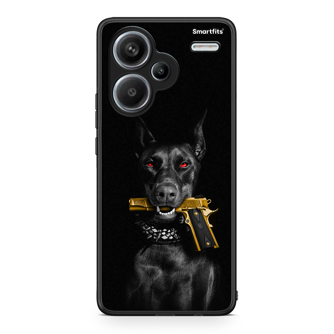 Xiaomi Redmi Note 13 Pro Plus 5G Golden Gun Θήκη Αγίου Βαλεντίνου από τη Smartfits με σχέδιο στο πίσω μέρος και μαύρο περίβλημα | Smartphone case with colorful back and black bezels by Smartfits