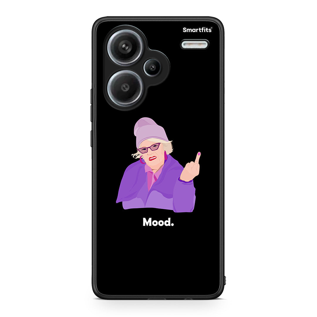 Xiaomi Redmi Note 13 Pro Plus 5G Grandma Mood Black θήκη από τη Smartfits με σχέδιο στο πίσω μέρος και μαύρο περίβλημα | Smartphone case with colorful back and black bezels by Smartfits