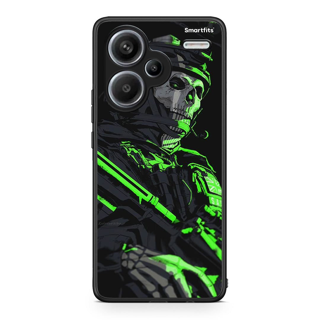 Xiaomi Redmi Note 13 Pro Plus 5G Green Soldier Θήκη Αγίου Βαλεντίνου από τη Smartfits με σχέδιο στο πίσω μέρος και μαύρο περίβλημα | Smartphone case with colorful back and black bezels by Smartfits