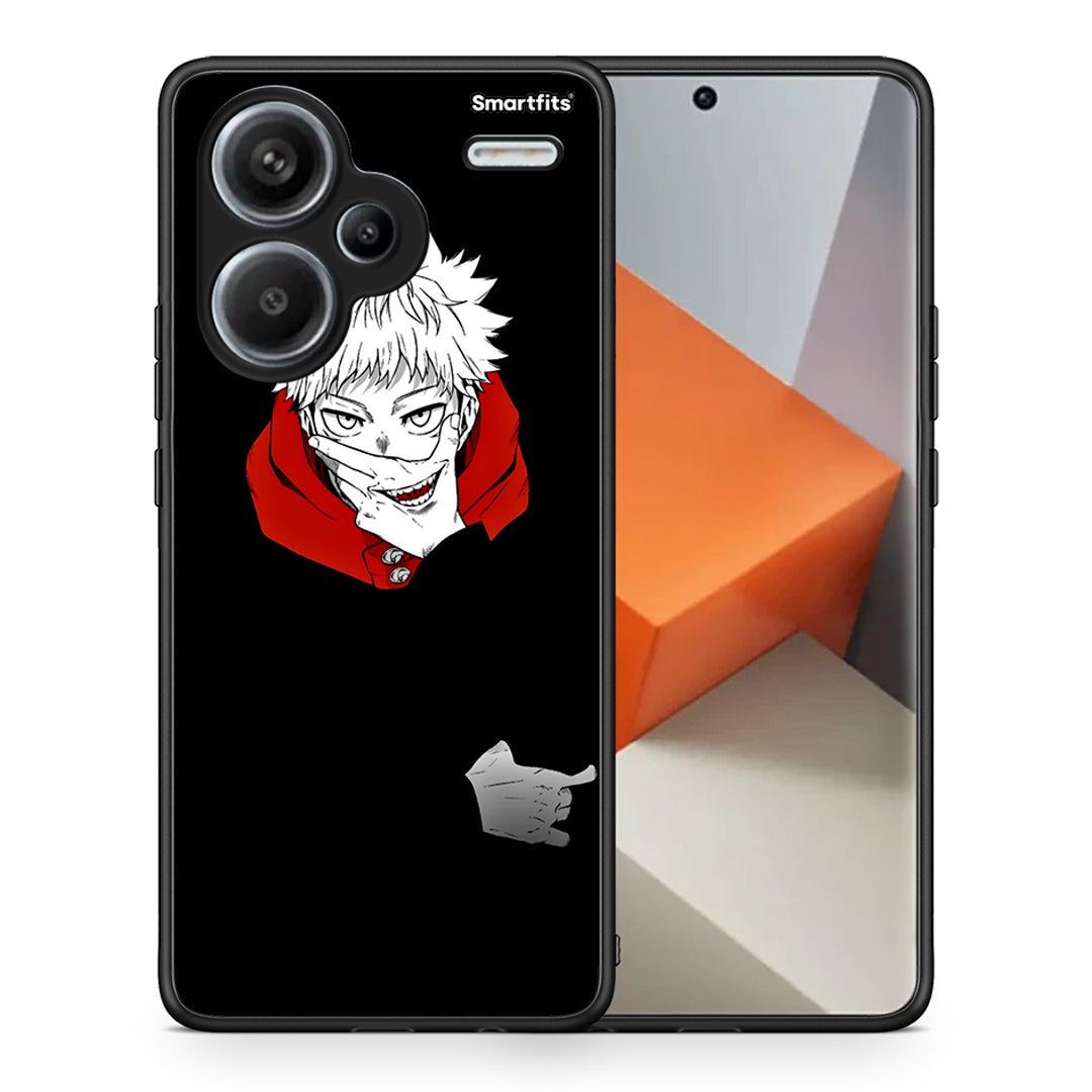 Θήκη Xiaomi Redmi Note 13 Pro Plus 5G Itadori Anime από τη Smartfits με σχέδιο στο πίσω μέρος και μαύρο περίβλημα | Xiaomi Redmi Note 13 Pro Plus 5G Itadori Anime case with colorful back and black bezels