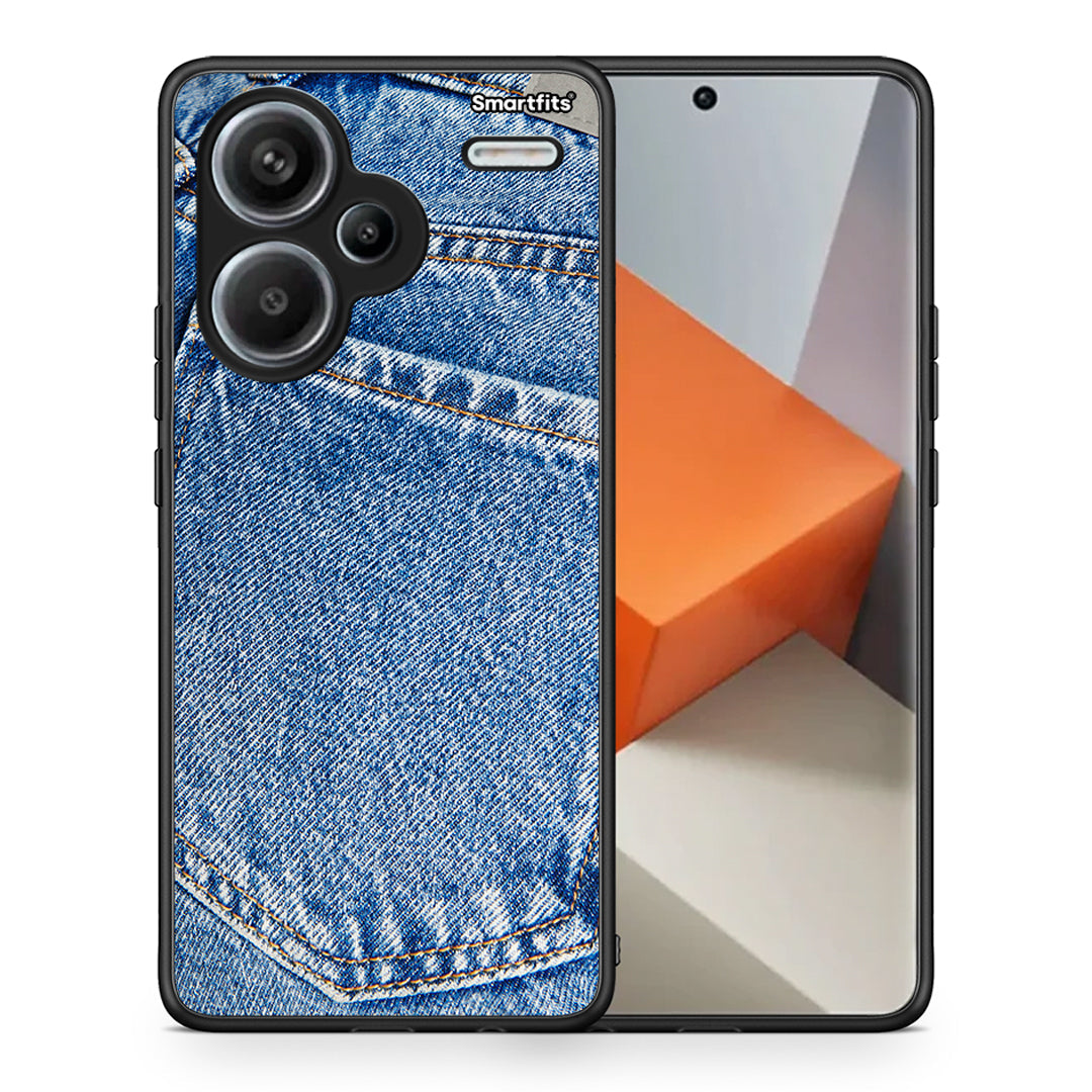 Θήκη Xiaomi Redmi Note 13 Pro Plus 5G Jeans Pocket από τη Smartfits με σχέδιο στο πίσω μέρος και μαύρο περίβλημα | Xiaomi Redmi Note 13 Pro Plus 5G Jeans Pocket case with colorful back and black bezels