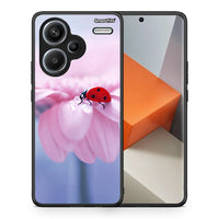 Thumbnail for Θήκη Xiaomi Redmi Note 13 Pro Plus 5G Ladybug Flower από τη Smartfits με σχέδιο στο πίσω μέρος και μαύρο περίβλημα | Xiaomi Redmi Note 13 Pro Plus 5G Ladybug Flower case with colorful back and black bezels