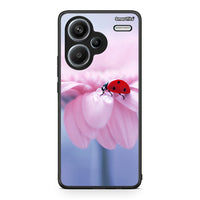 Thumbnail for Xiaomi Redmi Note 13 Pro Plus 5G Ladybug Flower θήκη από τη Smartfits με σχέδιο στο πίσω μέρος και μαύρο περίβλημα | Smartphone case with colorful back and black bezels by Smartfits