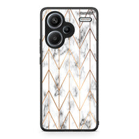 Thumbnail for 44 - Xiaomi Redmi Note 13 Pro Plus 5G Gold Geometric Marble case, cover, bumper