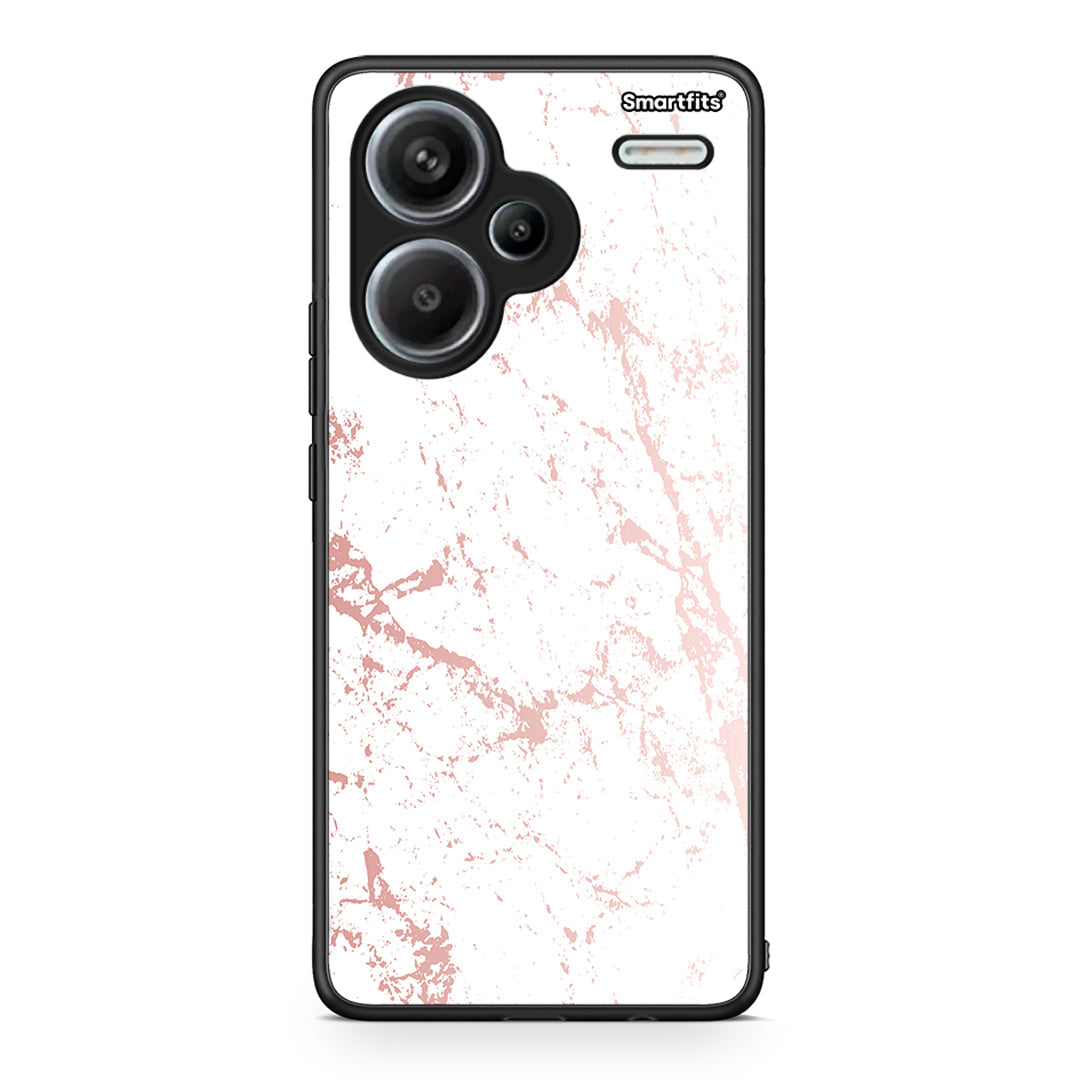 116 - Xiaomi Redmi Note 13 Pro Plus 5G Pink Splash Marble case, cover, bumper