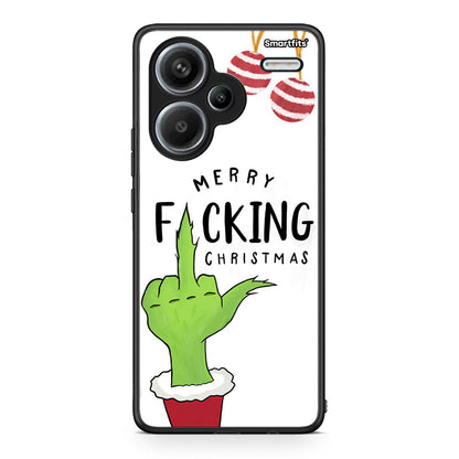Xiaomi Redmi Note 13 Pro Plus 5G Merry F Xmas θήκη από τη Smartfits με σχέδιο στο πίσω μέρος και μαύρο περίβλημα | Smartphone case with colorful back and black bezels by Smartfits