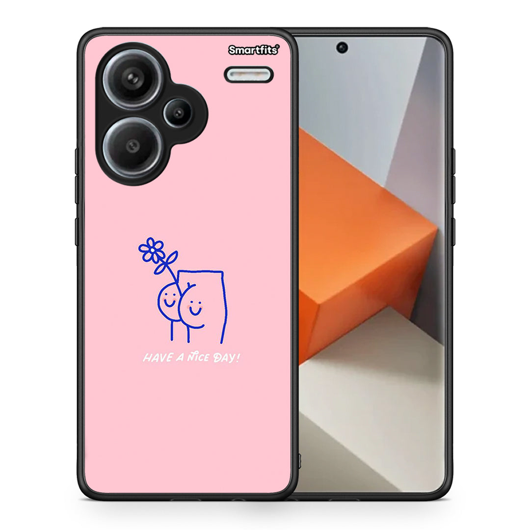 Θήκη Xiaomi Redmi Note 13 Pro Plus 5G Nice Day από τη Smartfits με σχέδιο στο πίσω μέρος και μαύρο περίβλημα | Xiaomi Redmi Note 13 Pro Plus 5G Nice Day case with colorful back and black bezels