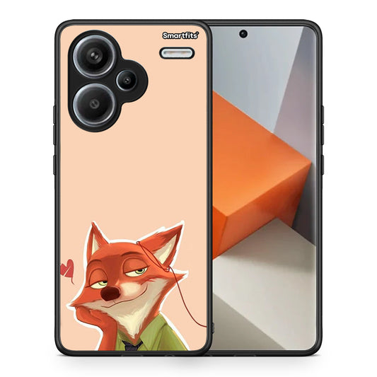 Θήκη Xiaomi Redmi Note 13 Pro Plus 5G Nick Wilde And Judy Hopps Love 1 από τη Smartfits με σχέδιο στο πίσω μέρος και μαύρο περίβλημα | Xiaomi Redmi Note 13 Pro Plus 5G Nick Wilde And Judy Hopps Love 1 case with colorful back and black bezels