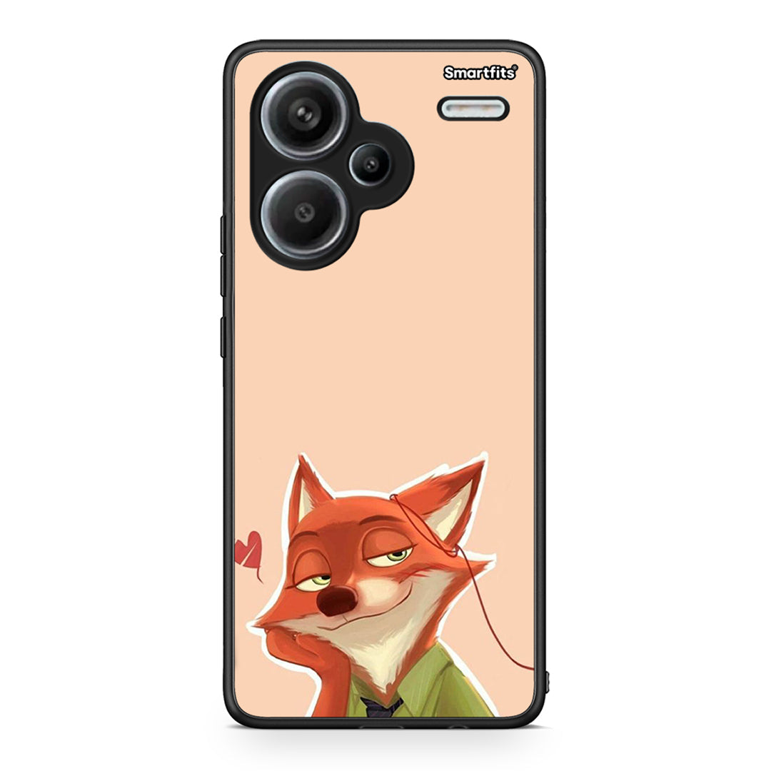 Xiaomi Redmi Note 13 Pro Plus 5G Nick Wilde And Judy Hopps Love 1 θήκη από τη Smartfits με σχέδιο στο πίσω μέρος και μαύρο περίβλημα | Smartphone case with colorful back and black bezels by Smartfits