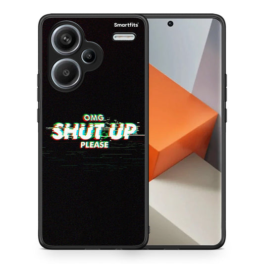 Θήκη Xiaomi Redmi Note 13 Pro Plus 5G OMG ShutUp από τη Smartfits με σχέδιο στο πίσω μέρος και μαύρο περίβλημα | Xiaomi Redmi Note 13 Pro Plus 5G OMG ShutUp case with colorful back and black bezels