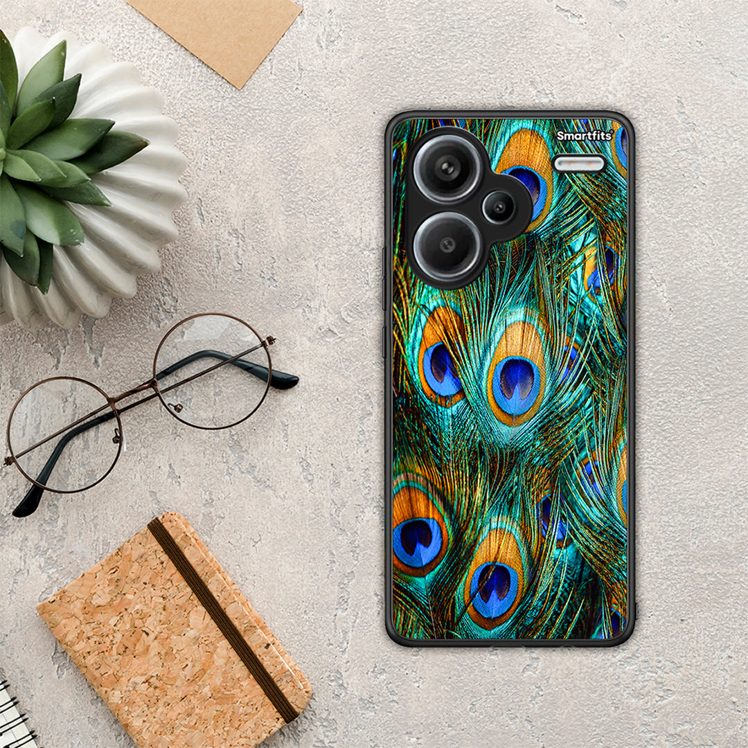 Real Peacock Feathers - Xiaomi Redmi Note 13 Pro Plus 5G θήκη