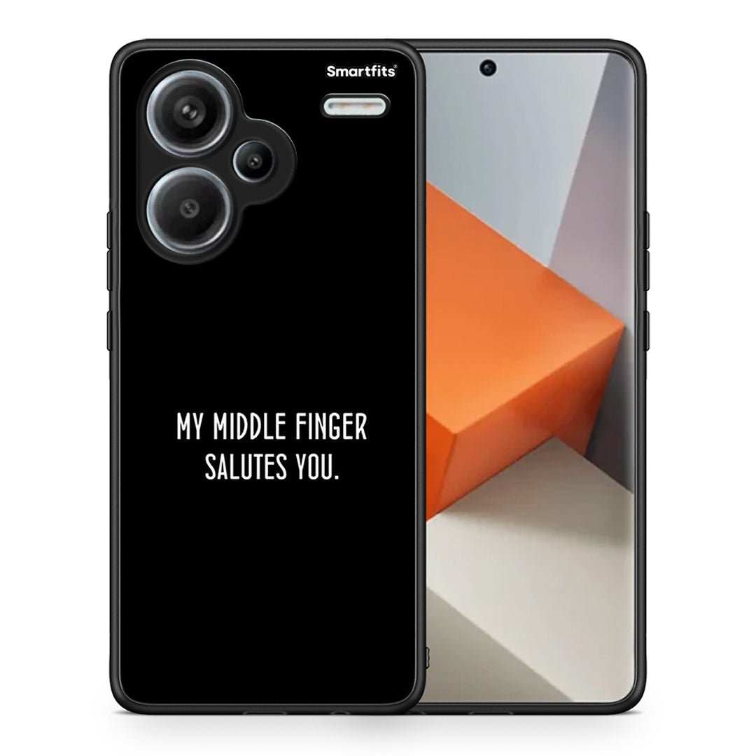 Θήκη Xiaomi Redmi Note 13 Pro Plus 5G Salute από τη Smartfits με σχέδιο στο πίσω μέρος και μαύρο περίβλημα | Xiaomi Redmi Note 13 Pro Plus 5G Salute case with colorful back and black bezels