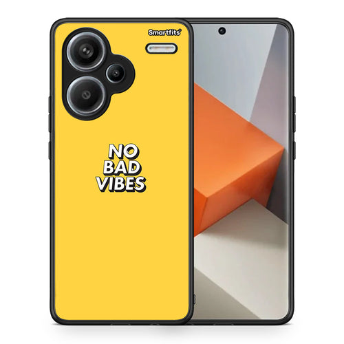 Θήκη Xiaomi Redmi Note 13 Pro Plus 5G Vibes Text από τη Smartfits με σχέδιο στο πίσω μέρος και μαύρο περίβλημα | Xiaomi Redmi Note 13 Pro Plus 5G Vibes Text case with colorful back and black bezels