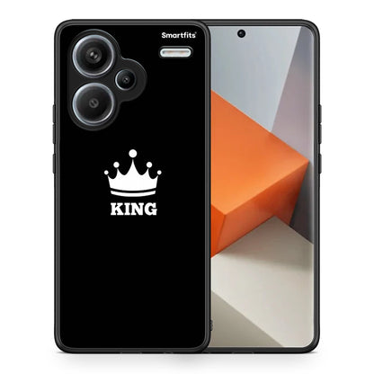 Θήκη Xiaomi Redmi Note 13 Pro Plus 5G King Valentine από τη Smartfits με σχέδιο στο πίσω μέρος και μαύρο περίβλημα | Xiaomi Redmi Note 13 Pro Plus 5G King Valentine case with colorful back and black bezels