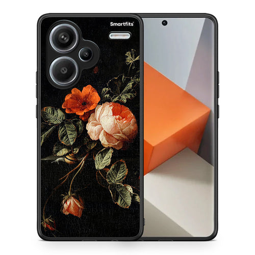 Θήκη Xiaomi Redmi Note 13 Pro Plus 5G Vintage Roses από τη Smartfits με σχέδιο στο πίσω μέρος και μαύρο περίβλημα | Xiaomi Redmi Note 13 Pro Plus 5G Vintage Roses case with colorful back and black bezels