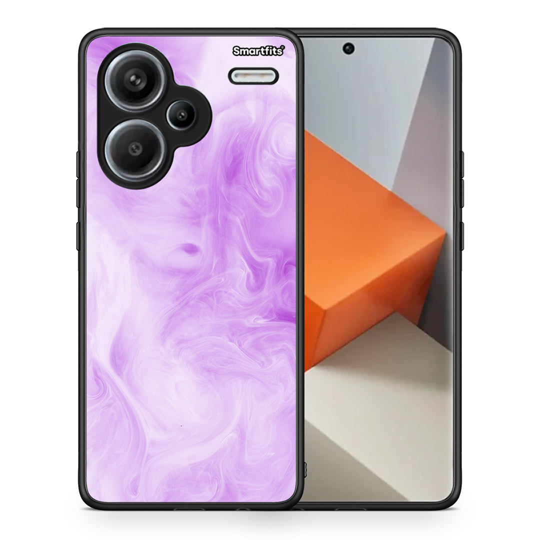Θήκη Xiaomi Redmi Note 13 Pro Plus 5G Lavender Watercolor από τη Smartfits με σχέδιο στο πίσω μέρος και μαύρο περίβλημα | Xiaomi Redmi Note 13 Pro Plus 5G Lavender Watercolor case with colorful back and black bezels
