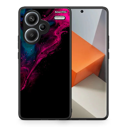 Θήκη Xiaomi Redmi Note 13 Pro Plus 5G Pink Black Watercolor από τη Smartfits με σχέδιο στο πίσω μέρος και μαύρο περίβλημα | Xiaomi Redmi Note 13 Pro Plus 5G Pink Black Watercolor case with colorful back and black bezels